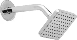 Hindware 100mm ABS Easy Clean Rain With 225mm Arm - Square Shower Head