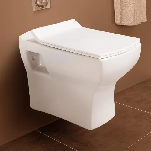 Image of Hindware Italian Fluid Wall Hung WC, Star White