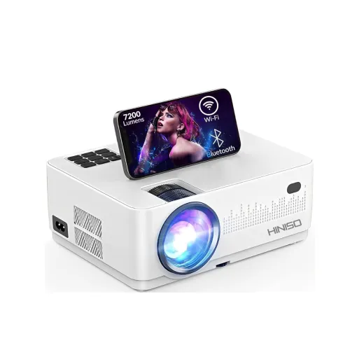 Image of HINISO WiFi Bluetooth Projector for Home