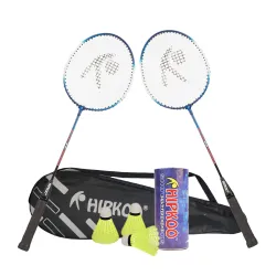 Hipkoo Sports Aluminum Badminton Rackets Set With Shuttlecocks