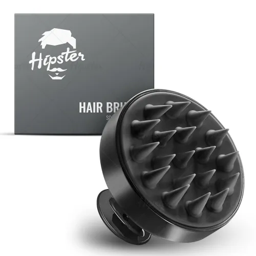 Image of Hipster Round Hair Brush & Manual Scalp Massager