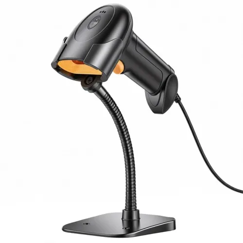 Image of HIROBOT USB 2D/1D Barcode Scanner with Stand