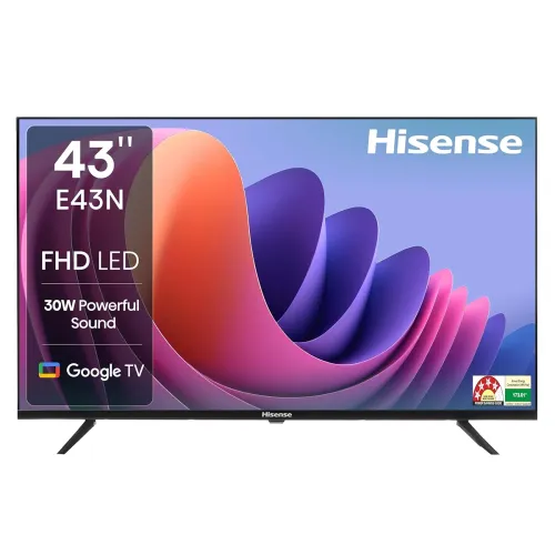 Image of Hisense 108 cm (43 inches) E43N Series Full HD Smart Google LED TV 43E43N (Black)