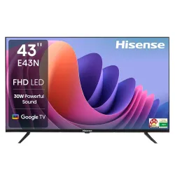 Hisense 108 cm (43 inches) E43N Series Full HD Smart Google LED TV 43E43N (Black)
