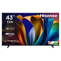 Hisense 43 inch E6N Series 4K Ultra HD Smart Google TV (43E6N )