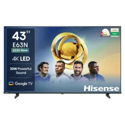 Hisense 43 Inches E63N Series 4K Smart Google TV (43E63N)