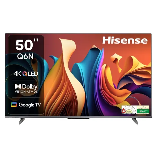 Image of Hisense 50inches Q6N Series Smart Google QLED TV (Grey)