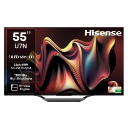 Hisense 55Inch U7N 4K QLED Mini LED Smart TV (55U7N)