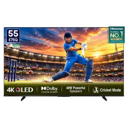 Hisense 55 Inches 4K Ultra HD Smart Hi-QLED TV - 55E75Q