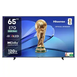 Hisense 164 cm (65 inches) E7Q Series 4K Ultra HD Smart QLED TV 65E7Q (Black)