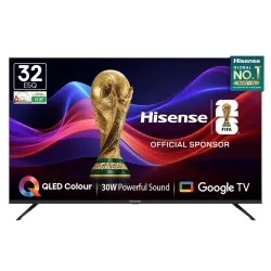 Hisense 80 cm (32 Inches) HD Ready Smart QLED Google TV 30W Powerful Speakers