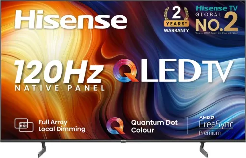 Image of Hisense U7H 139 cm (55 inch) QLED Ultra HD (4K) Smart VIDAA TV with Full Array Local Dimming&nbsp;(55U7H)