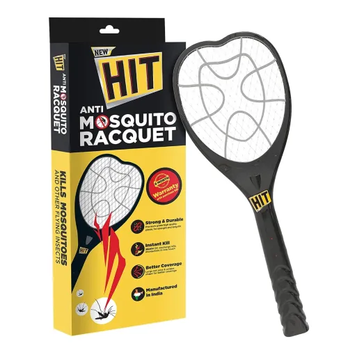 Image of HIT Anti Mosquito Racquet Rechargeable Insect Killer Bat with LED Light