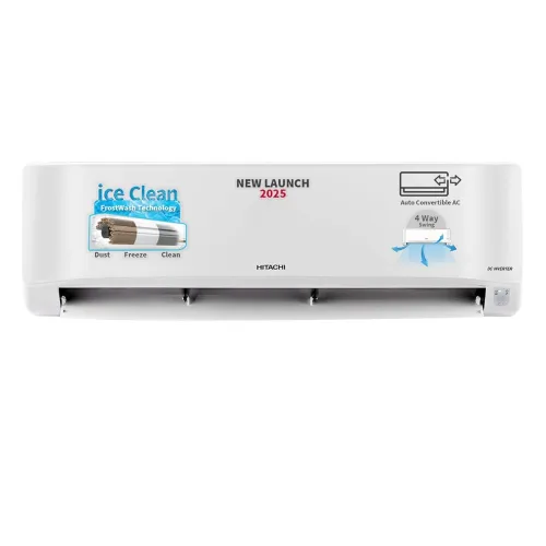 Image of Hitachi 1.5 Ton 3 Star Xpandable+ Inverter Split AC 4-Way Swing 3400SXL RAS.D318PCCIBS White