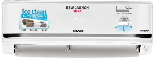 Image of Hitachi 2025 Model 2 Ton 5 Star Split Inverter AC (RAS.V522PCBISH1, White)