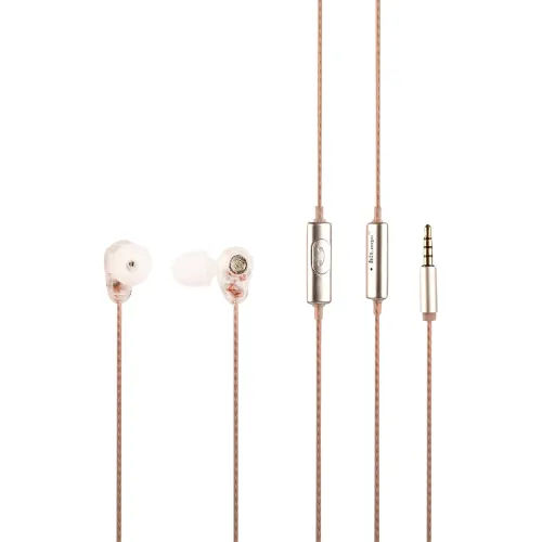 Image of Hitage HB-291 Transparent and Tangle Free Round i Like One Key Answer Wired Headset 