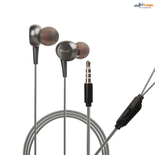 Image of Hitage HB-131+ Wired in Ear Earphone with Mic (Black)