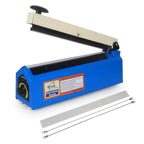 Image of Hi-tech Impulse 10 Inch-250 MM Sealing Machine for Plastic, Pouch, Poly Bag and Food Packets Sealing Machine with Extra 
