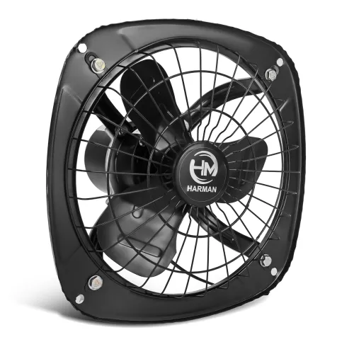 Image of HM Heavy Duty High Speed Fresh Air Exhaust Fan For Kitchen | Bathroom | Rooms With 1 Year Warranty Made In India (Black)