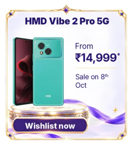 Image of HMD Vibe2 Pro 5G @ ₹14,999 on Flipkart’s Big Billion Days Sale