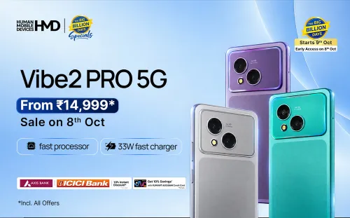 Image of HMD Vibe2 Pro 5G @ ₹14,999 on Flipkart Big Billion Days Sale