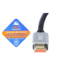 HOC HHO3-20L High Speed HDMI Cable 65.6 Feet or 20 Meter Supports Ethernet 3D 4K Video and Audio Return Channel ARC Outer Layer Aluminium Black