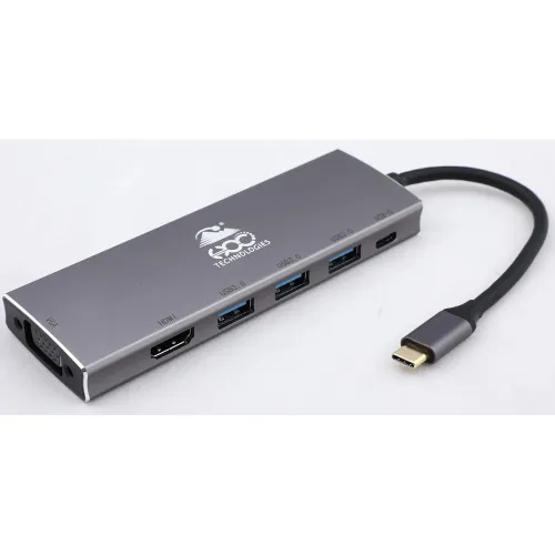 Image of HOC HT-HVU33P Type-C Multi Functional Adapter 6 in 1