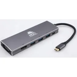 HOC HT-HVU33P Type-C Multi Functional Adapter 6 in 1