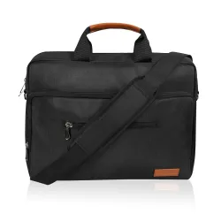 hoi polloi Messenger Bag for Men and Women, 15.6inch Office Laptop Bag with Separate iPad Pocket upto 11inch, 13.6L Capa
