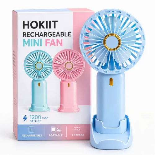 Image of Hokiit Hand Fan Rechargeable ,Mini Fan