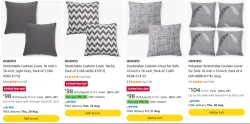 HOKIPO Cushion cover starting at ₹98 