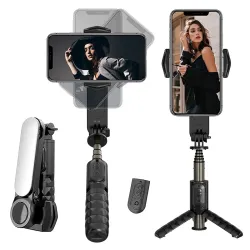 Hold Up 1-Axis Gimbal Selfie Stabilizer with LED Light