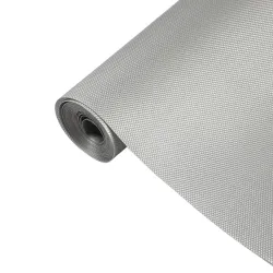 HOME BUY Multipurpose 45cm x 5m Super Strong EVA Anti-Slip Bathroom Kitchen Cabinet Drawer Shelf Mat Liner Sheets Roll, Fridge Mat, Table Mat (45cm X 5 Meters Roll, Metallic Grey)