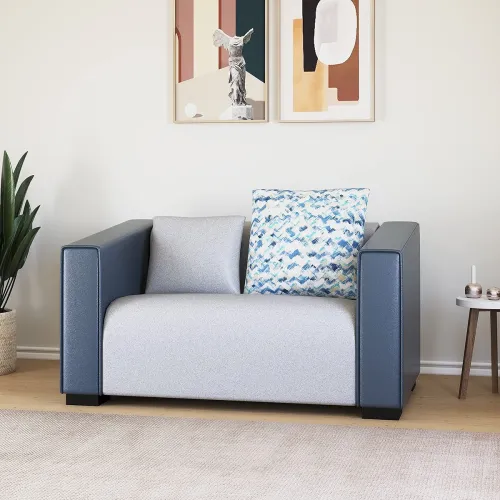Image of @home By Nilkamal Corbin 2 Seater Sofa (Grey)