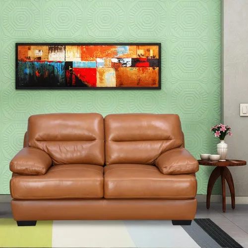Image of @home By Nilkamal Henders 2 Seater Sofa (Tan)