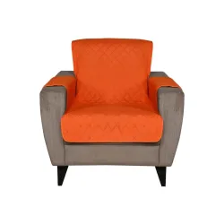 @Home by Nilkamal Solid Polyester 1 Seater Sofa Cover 