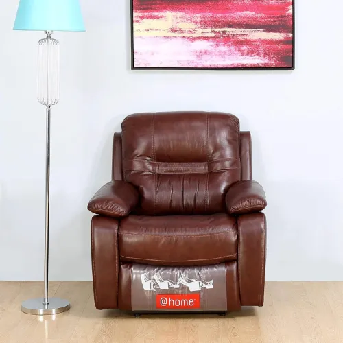 Image of @home By Nilkamal Wilson 1 Seater Electric Recliner (Brown)