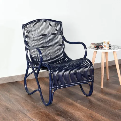 Image of @home By Nilkamal Yale Arm Chair (Blue)