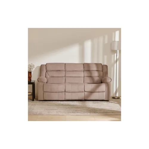 Image of Home Centre Helios Cairo Solid Wood 3 Seater Recliners