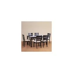Home Centre 6 Seater Montoya Solid Wood Dining Set with 6 Chairs