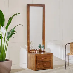 Home Centre Adana Acacia Wood Dresser Mirror