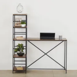 Home Centre Ajax Mango Wood Bookcase Table