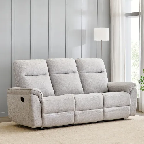 Image of Home Centre | Artise 3-Seater Fabric Recliner | Recliner Sofa for Living Room