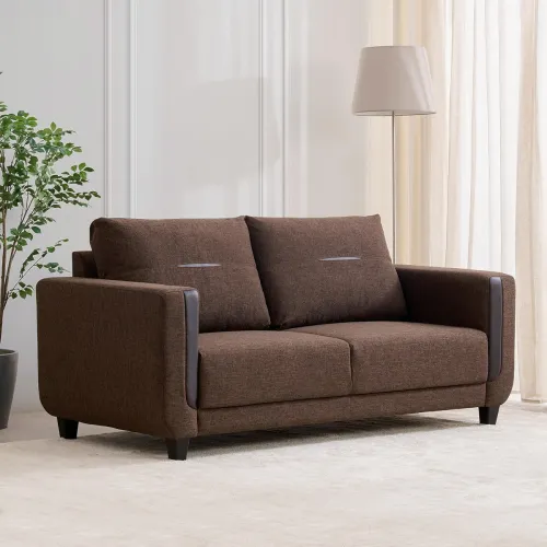 Image of Home Centre | Berry 3-Seater Fabric Sofa | Sofa for Living Room | Solid Wood
