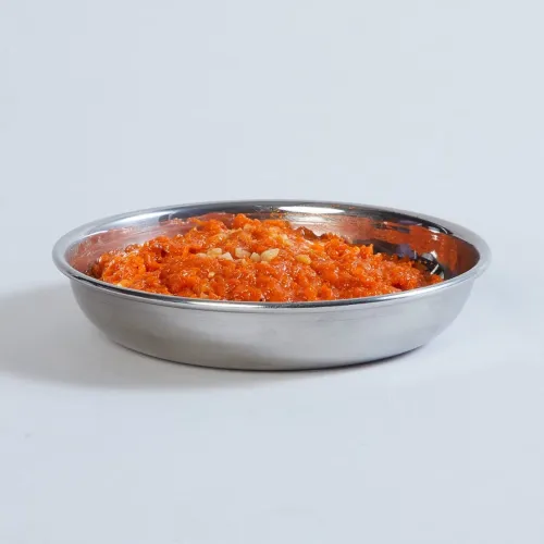 Image of Home Centre |Blaze Stainless Steel Halwa Plate - 11.4cm|Serveware|Crockery|Plates|Silver