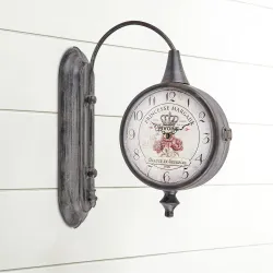 Home Centre Casablanca Metal Wall Clock - 32.5x38.5cm