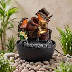 Home Centre Corsica Alpine Polyresin Mini Birds Water Fountain
