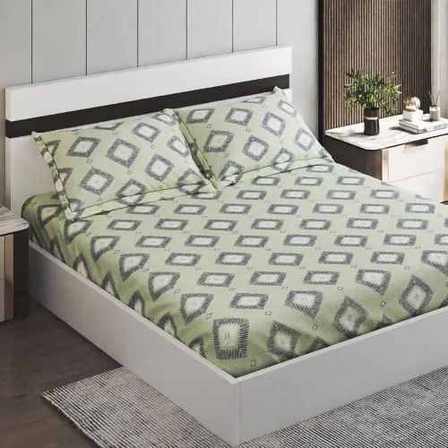 Image of Home Centre Corsica Heather Microfiber Printed 3Pcs 