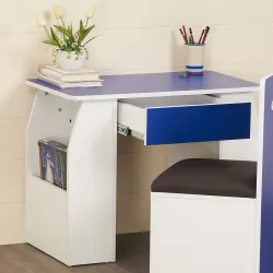 Home Centre Engineered Wood Helios Oregon Kids Study Table - Blue and White