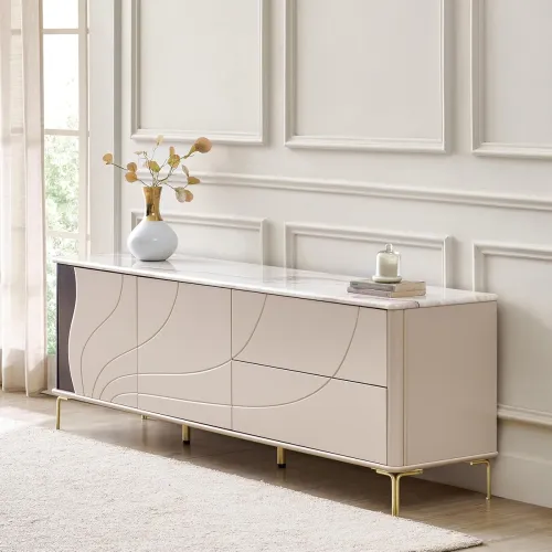 Image of Home Centre Engineered Wood, Marble Top |